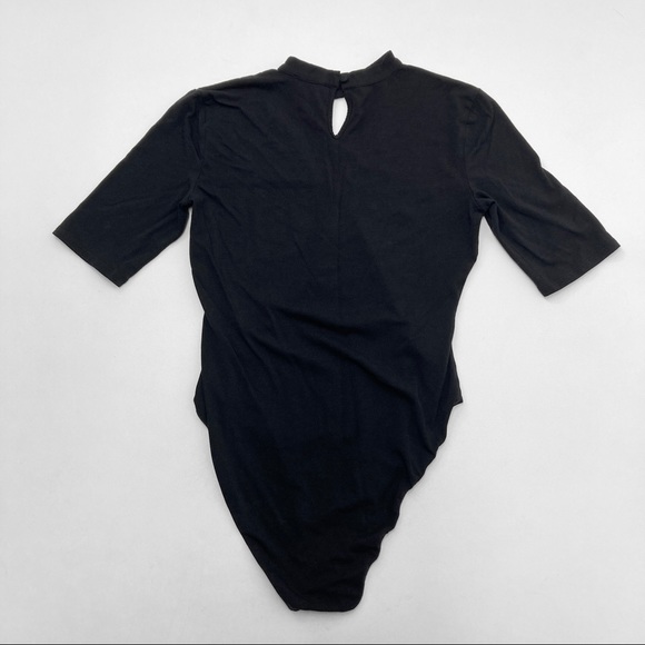 1st State Black Short Sleeve V Neck Body Suit Size S - Picture 5 of 7